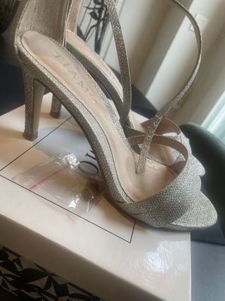Zapatos de tacón Tiamo Plata Talla 39