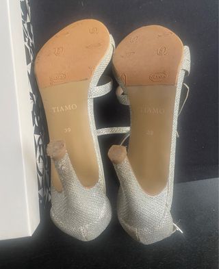 Zapatos de tacón Tiamo Plata Talla 39