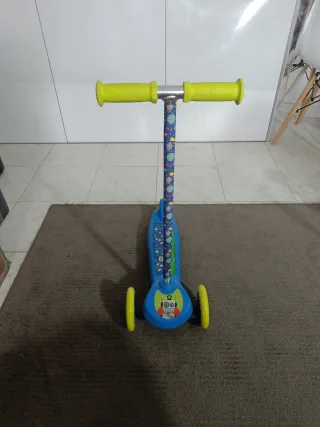 Patinete infantil 3 ruedas azul