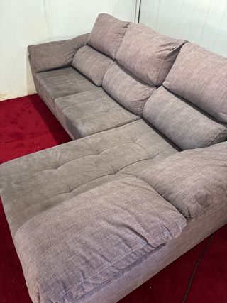 Sofá chaise longue tela