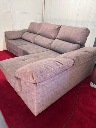 Sofá chaise longue tela