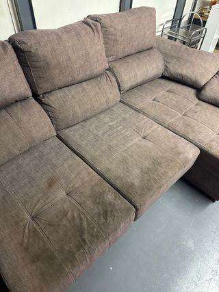 Sofá chaise longue tela