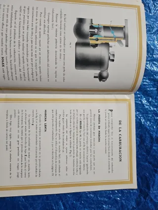 Catálogo CARBURADOR SOLEX AÑOS 20 AUTOMOVIL