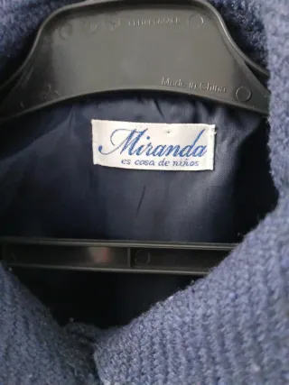 Abrigo lana niña talla 8