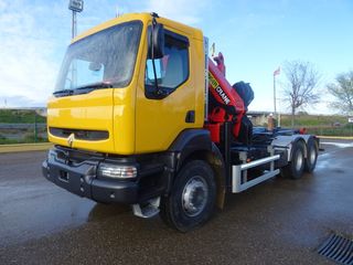 Renault KERAX 370-CAMIONES GANCHO+GRUA
