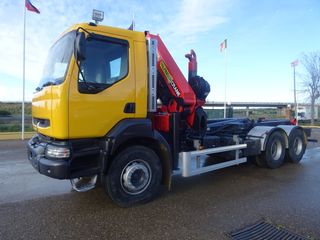 Renault KERAX 370-CAMIONES GANCHO+GRUA