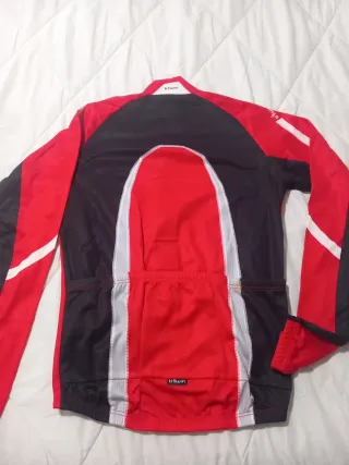 Maillot Ciclismo Rojo y Negro