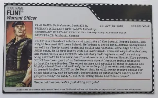 Gijoe Gi joe Flint v10 comic pack con ficha