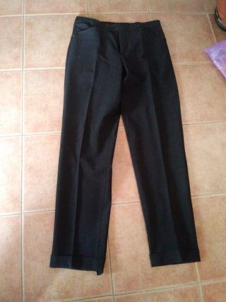 Traje de chaqueta elegante negro mezclilla