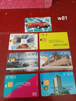 7 Carte Telefoniche Spagna