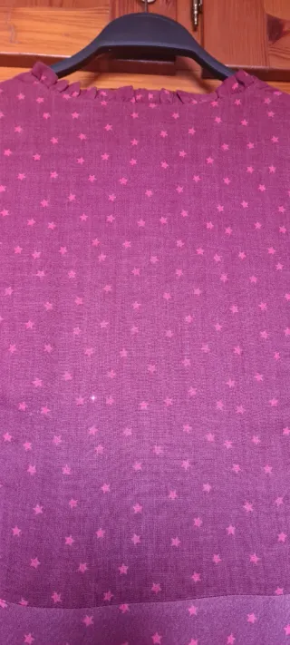 Vestido burdeos estrellas Pati Conde Talla L