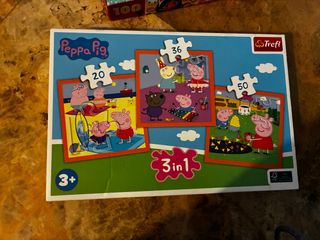 3 Puzzles Peppa Pig (20, 36, 50 piezas)