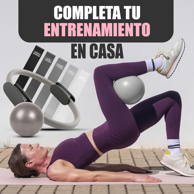 Kit Pilates: Bandas, Aro y Pelota 7 en 1