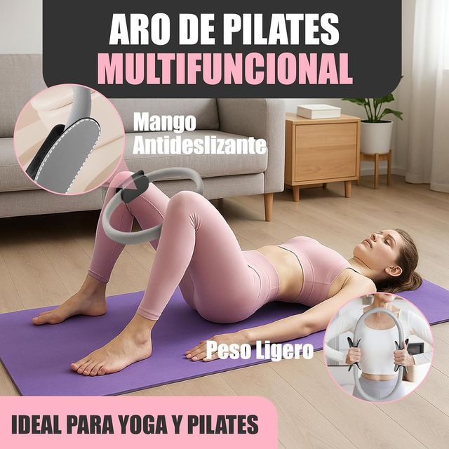 Kit Pilates: Bandas, Aro y Pelota 7 en 1