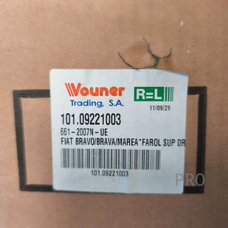 FARO ANTINIEBLA AMBOS LADOS FIAT BRAVO / BRAVA NUEVO 10109221003