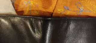 Portafoglio in pelle nero/multicolore