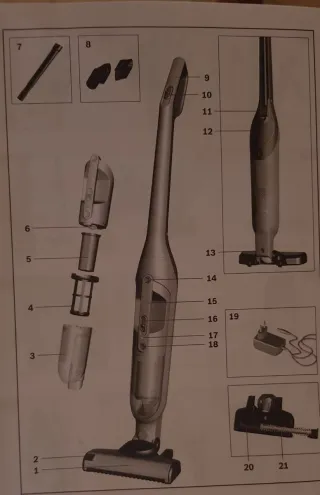 Aspiradora Bosch 25.2V Flexxo serie 4