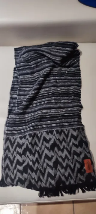Bufanda Missoni mohair Gris y Negro