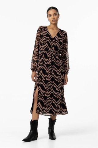 Vestido Tiffosi Midi Estampado Talla S