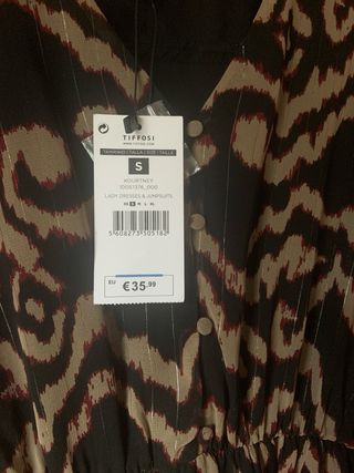 Vestido Tiffosi Midi Estampado Talla S