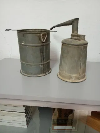 Lámpara de carburo antigua de minero