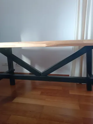 Mesa Comedor IKEA SKOGSTA 160cm Madera Negra