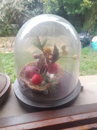 2 Urnas de Cristal Antiguas