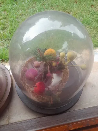 2 Urnas de Cristal Antiguas