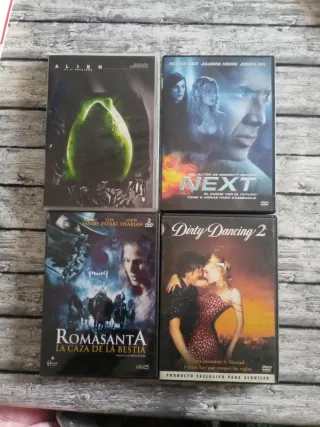 Pack 4 Películas DVD: Alien, Next, Romasanta, Dirt