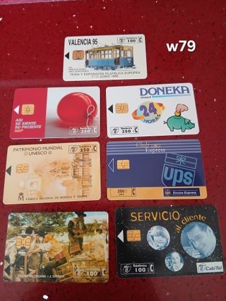 7 Carte Telefoniche Spagna