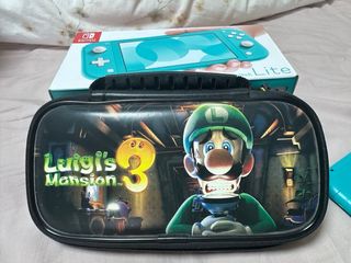 Nintendo Switch Lite Turquesa+Funda Rígida+Carcasa