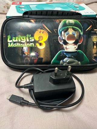 Nintendo Switch Lite Turquesa+Funda Rígida+Carcasa