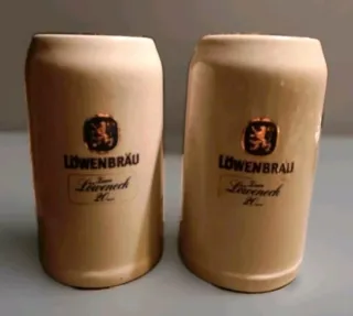 Boccali birra ceramica Löwenbräu