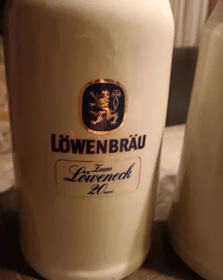 Boccali birra ceramica Löwenbräu