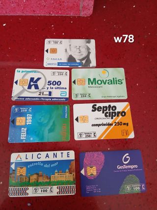 7 Carte Telefoniche Spagna
