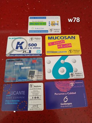 7 Carte Telefoniche Spagna