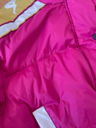 Piumino Kappa donna rosa e giallo