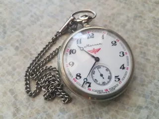 MOLNJIA reloj soviet Urss cccp pocket railway