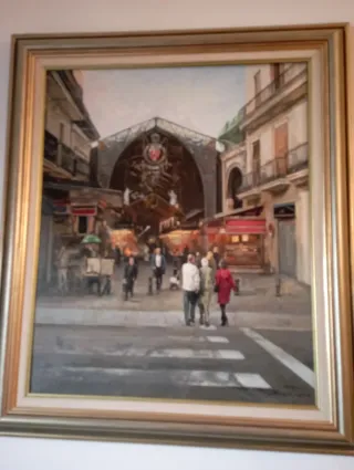 Quadro Victor la Orra con Cornice Dorata