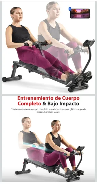 Máquina de Remo Compacta y Ligera