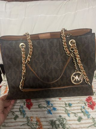 Bolso Michael Kors Marrón y Dorado