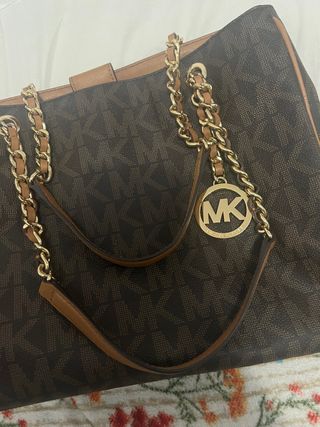 Bolso Michael Kors Marrón y Dorado