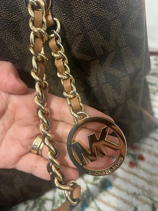 Bolso Michael Kors Marrón y Dorado