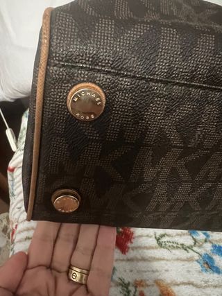 Bolso Michael Kors Marrón y Dorado