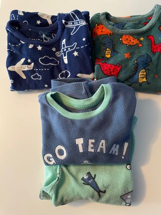 Lote 3 pijamas 86cm