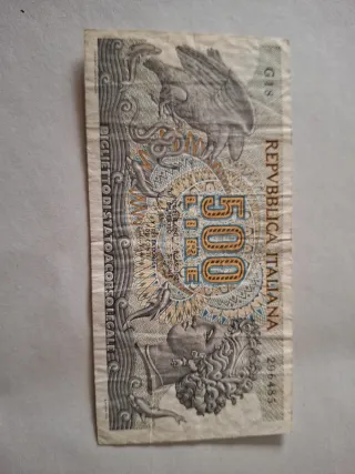 Biglietto da 500 Lire Italia