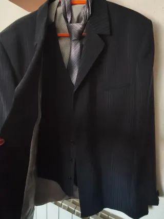 Traje completo hombre negro