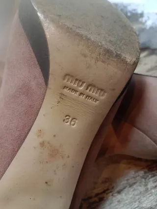 Stivali Miu Miu rosa e nero taglia 36