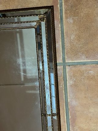 Espejo Francés Antiguo Dorado