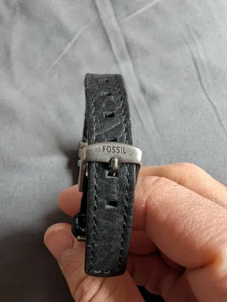 Pulsera Fossil Cuero Trenzado